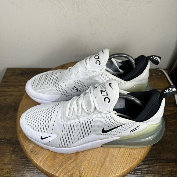 Nike Air Max 270 Shoes Mens Size 13 White Black AH8050-100 Running Sneakers - Picture 3 of 8